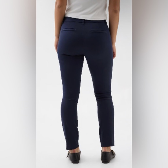 GAP Women’s Skinny Ankle Pants in Bi-Stretch Navy Blue 14 Tall Large Long - Picture 2 of 14